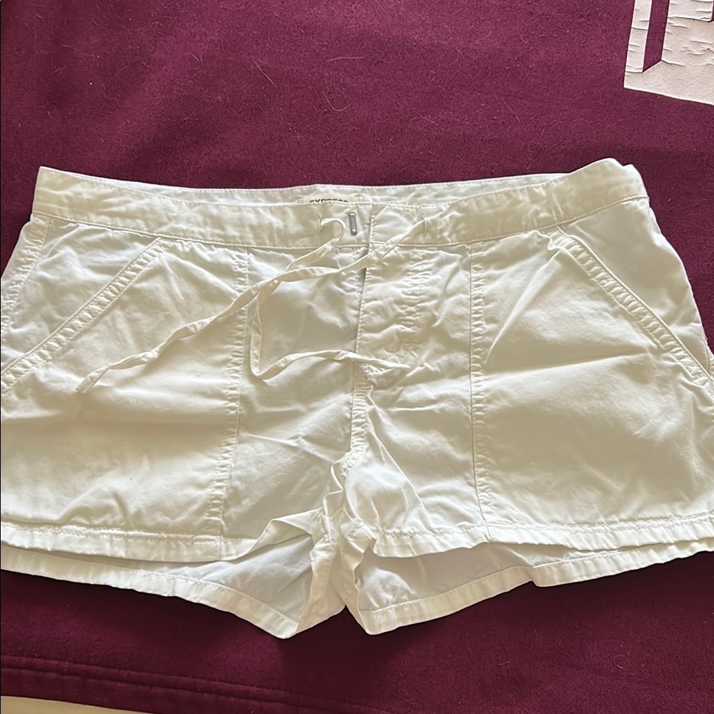 Express white shorts